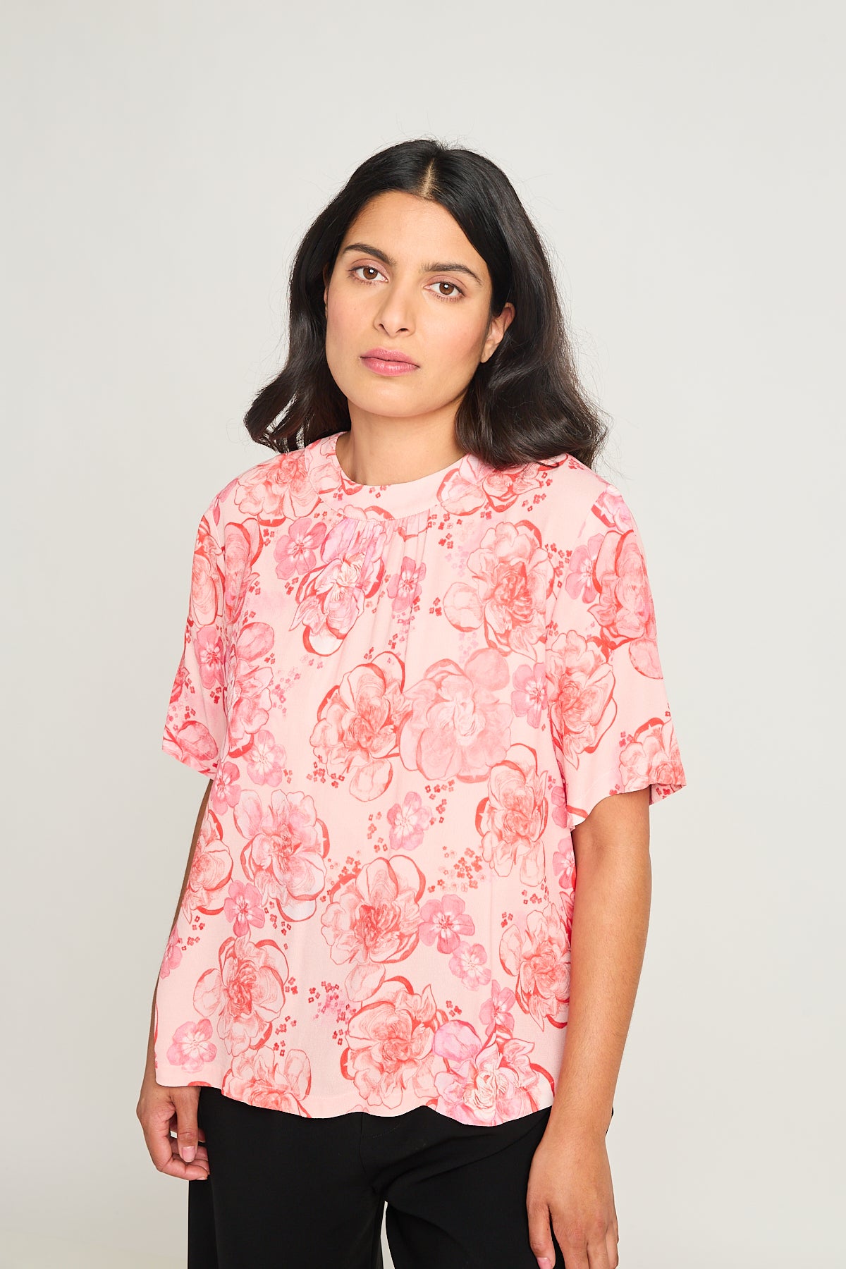 Peony tee - Red