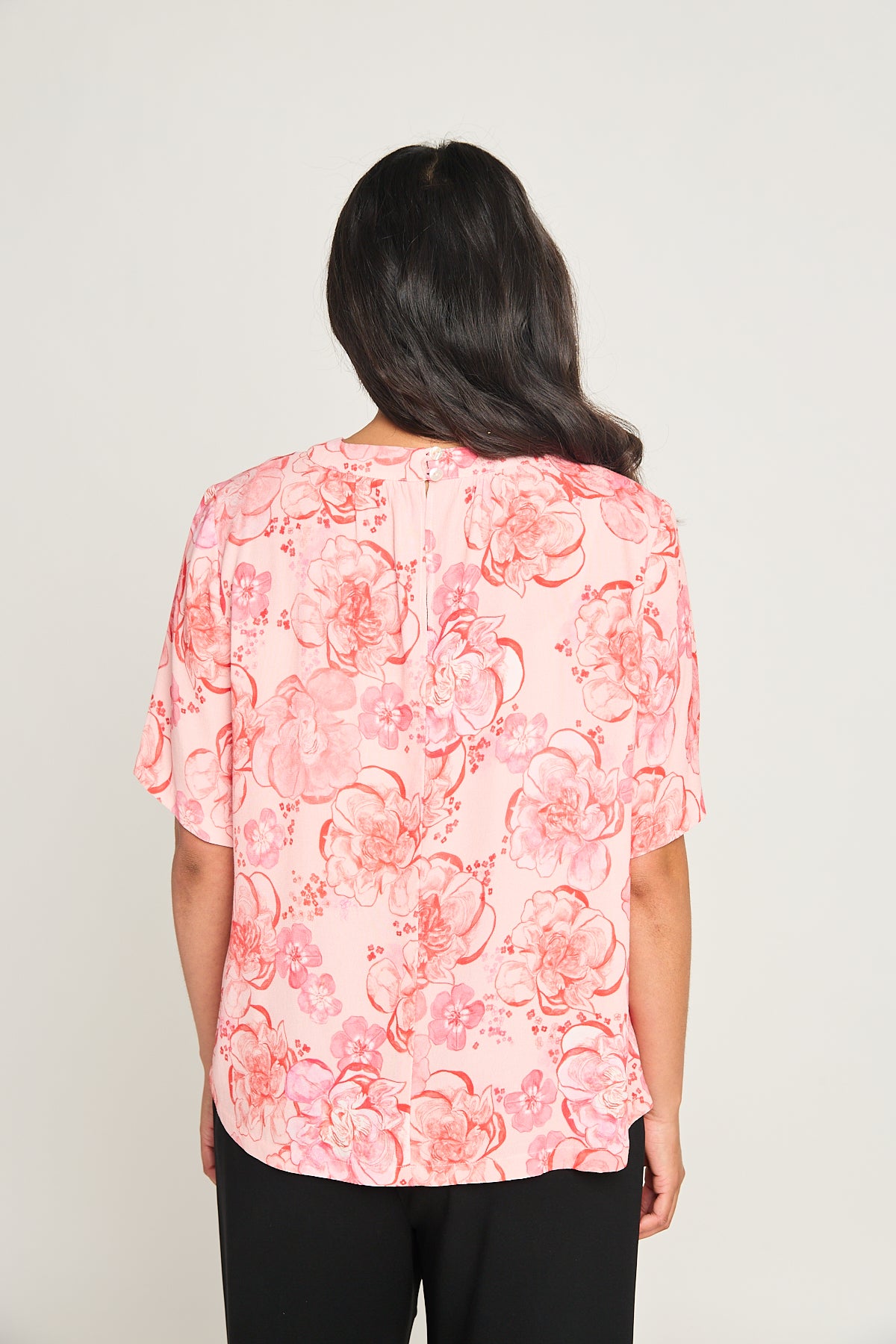Peony tee - Red