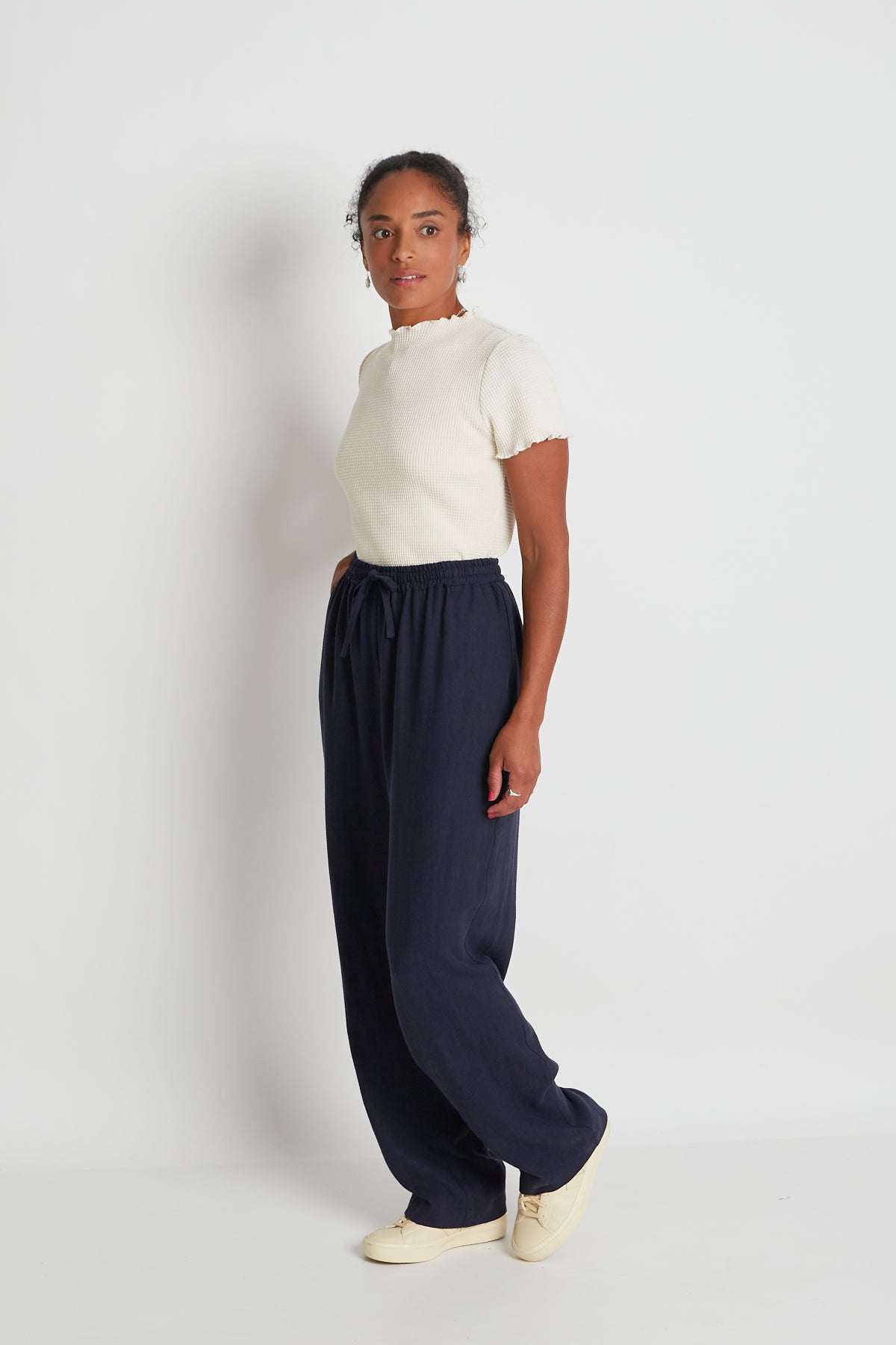Octavia wide-legged pants - Navy