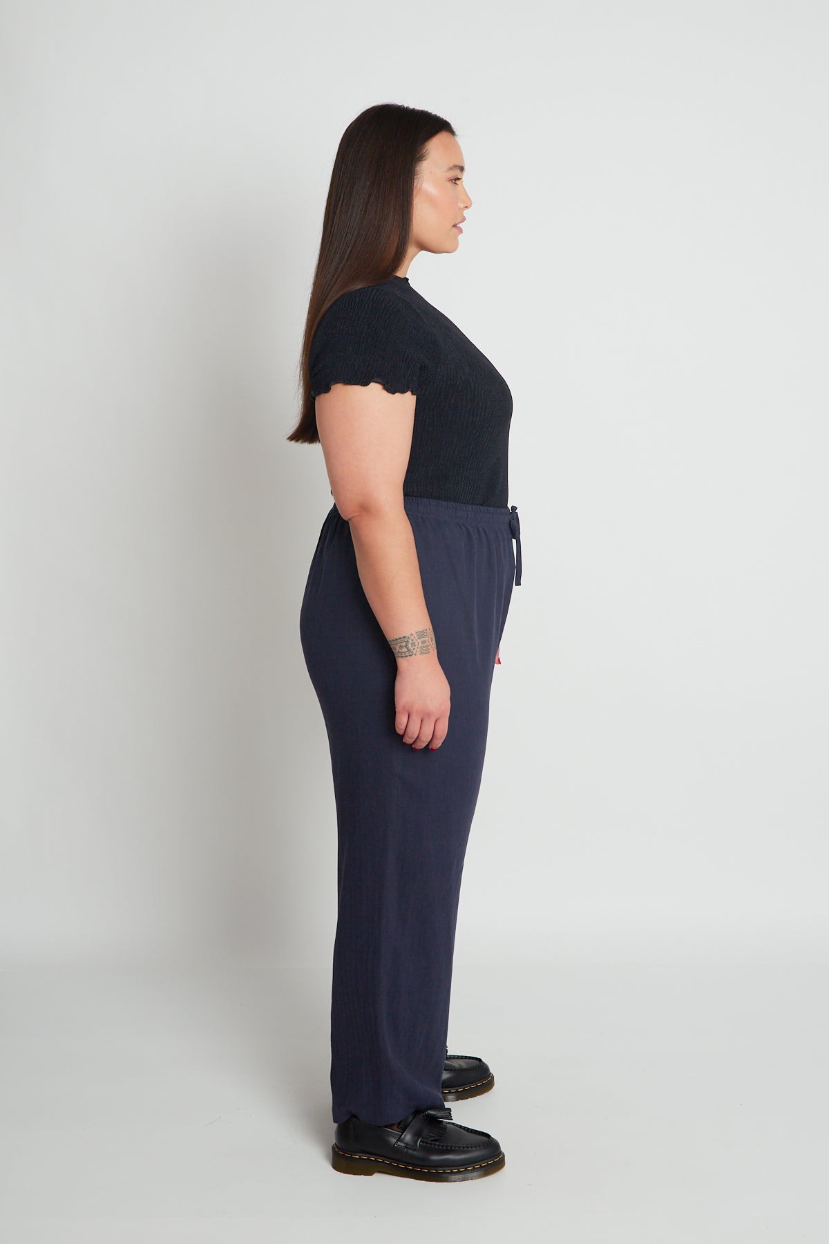 Octavia wide-legged pants - Navy