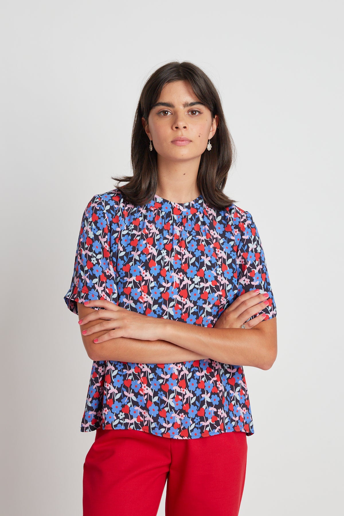 Kiss me tee - Navy