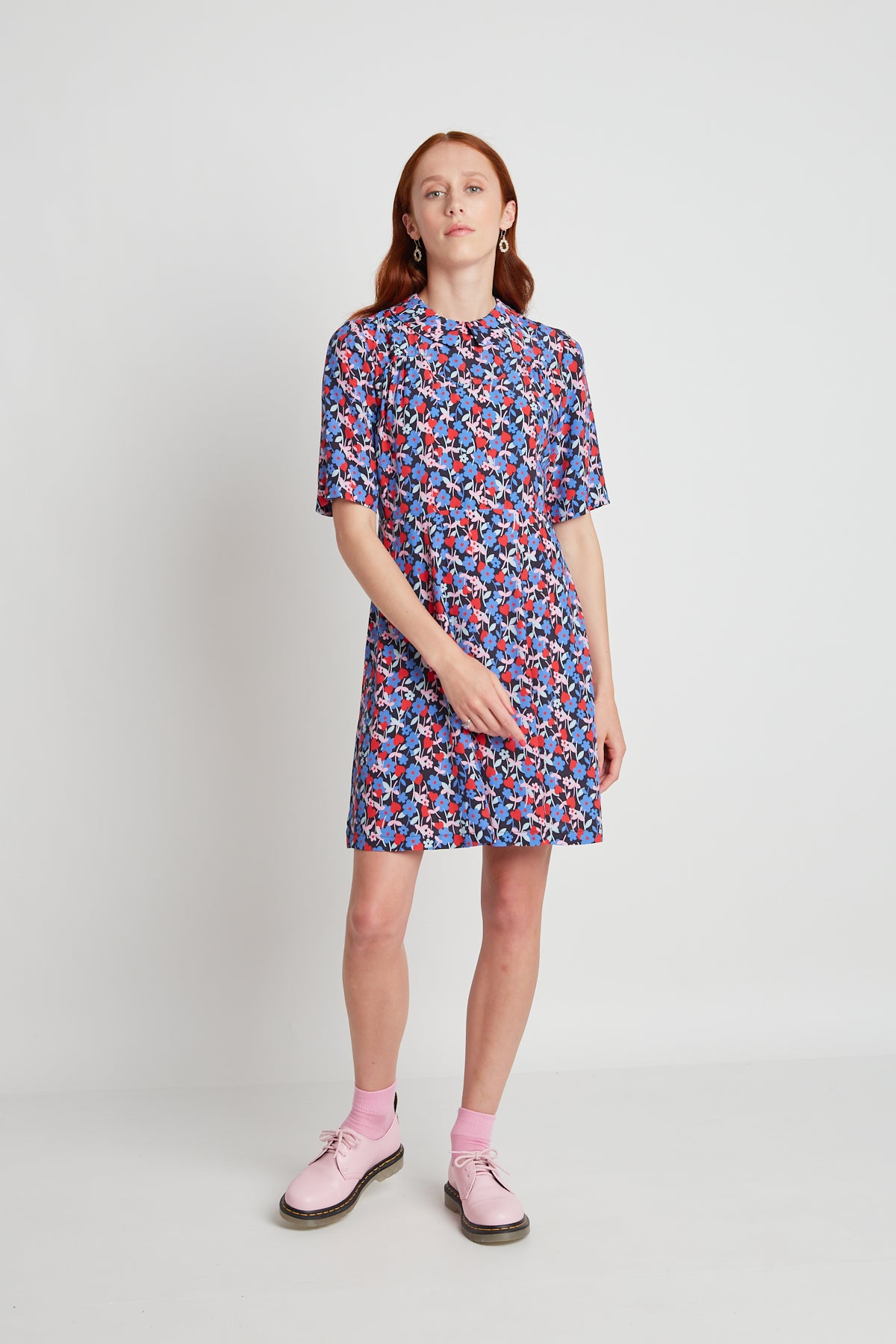 Cherry Bomb dress - Navy