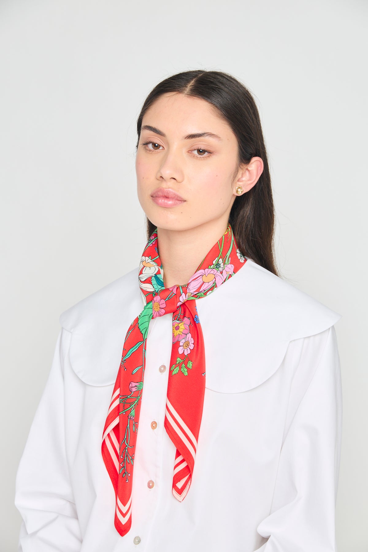 Doom and bloom scarf - Red