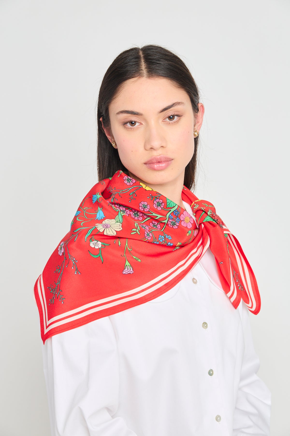Doom and bloom scarf - Red