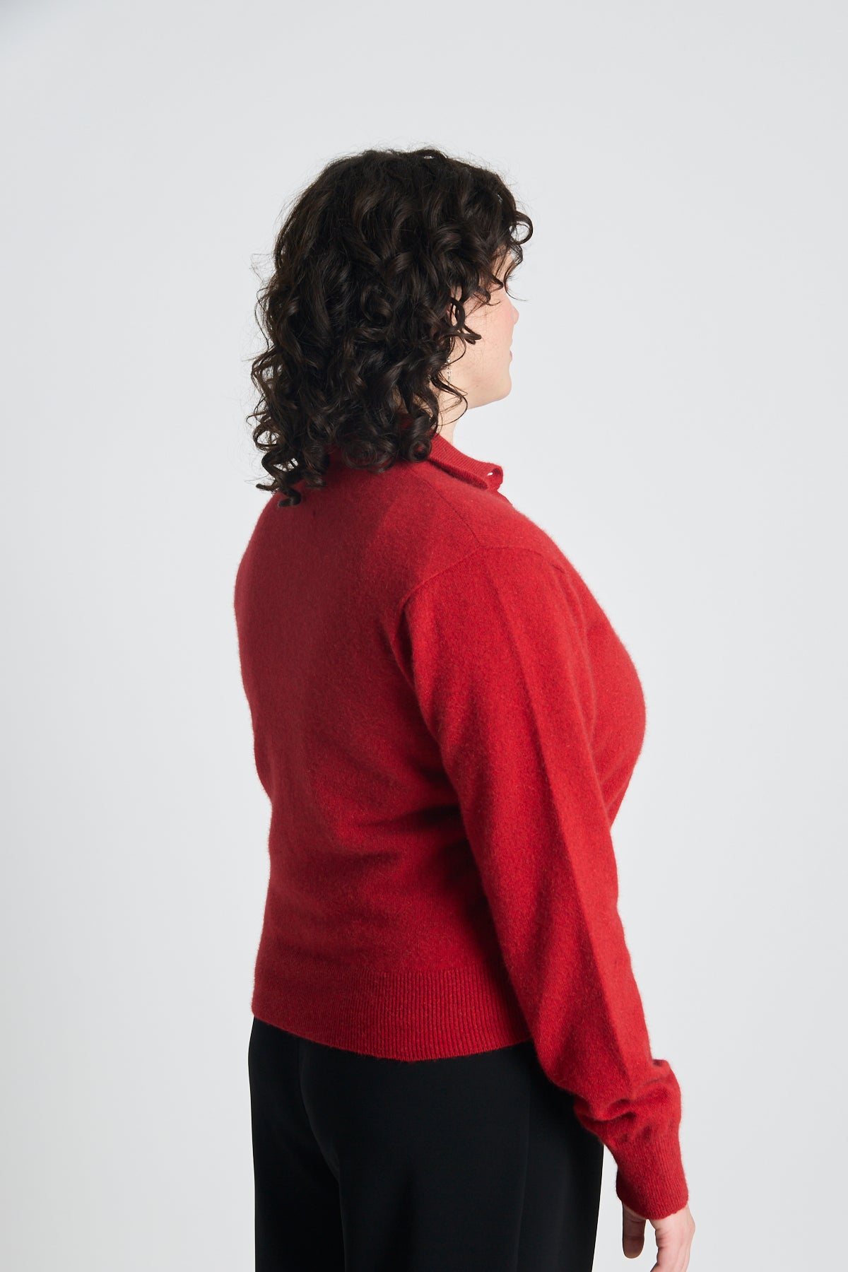 Eliza long-sleeved polo - Red