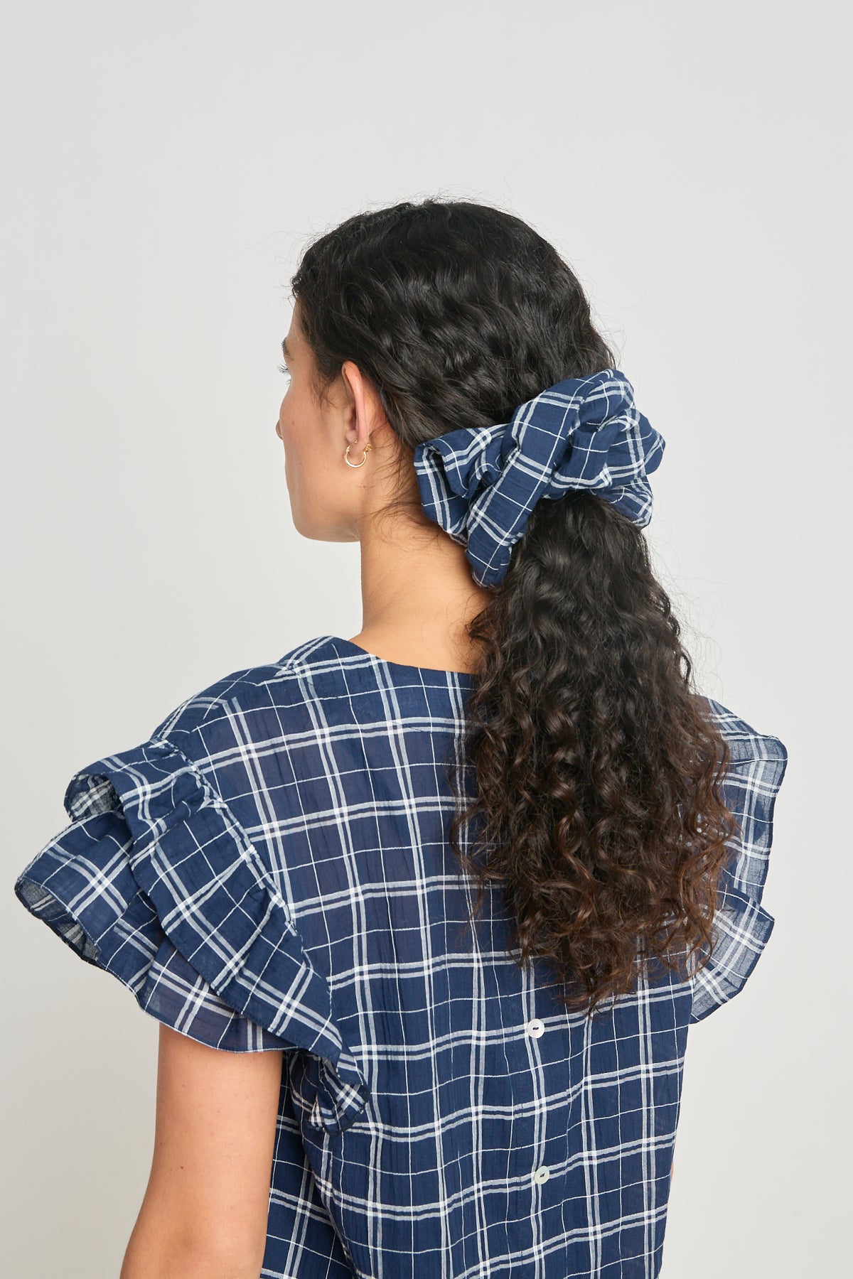 Oversized scrunchie - Navy