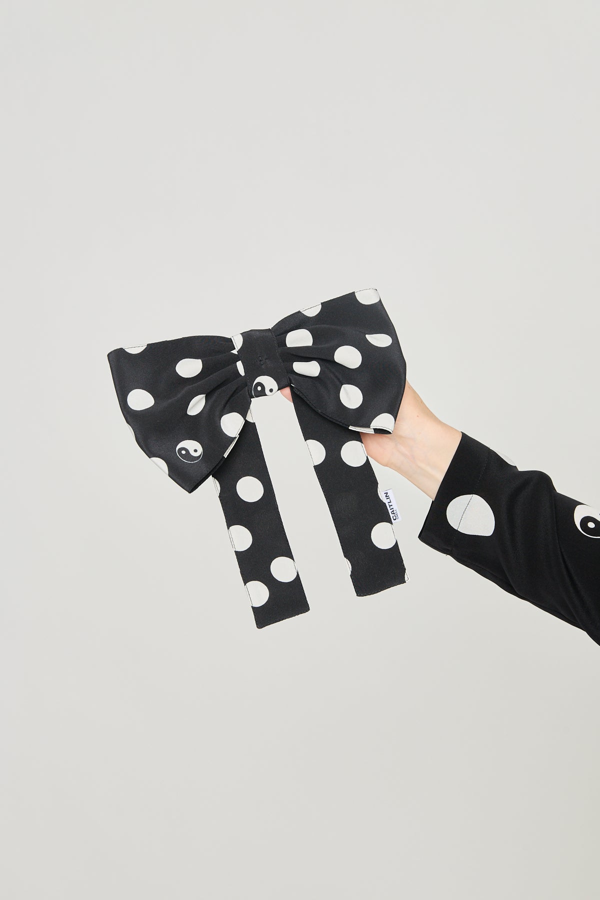 Caitlin Snell + twenty-seven names | Georgie Hair Bow - Black spot