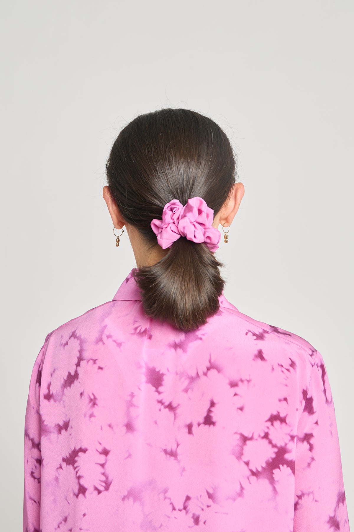 Fun and games mini scrunchie - Photogram silk