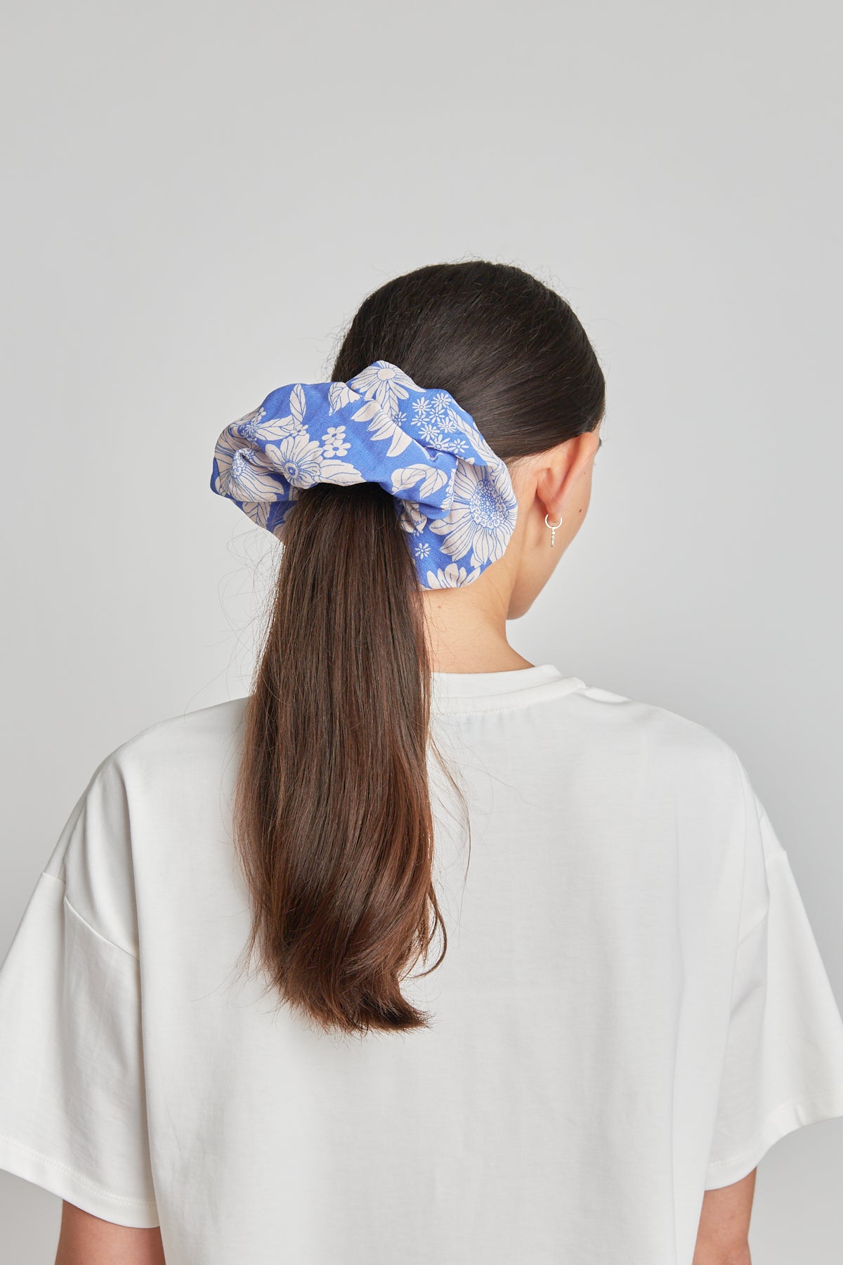 Oversized scrunchie - Blue